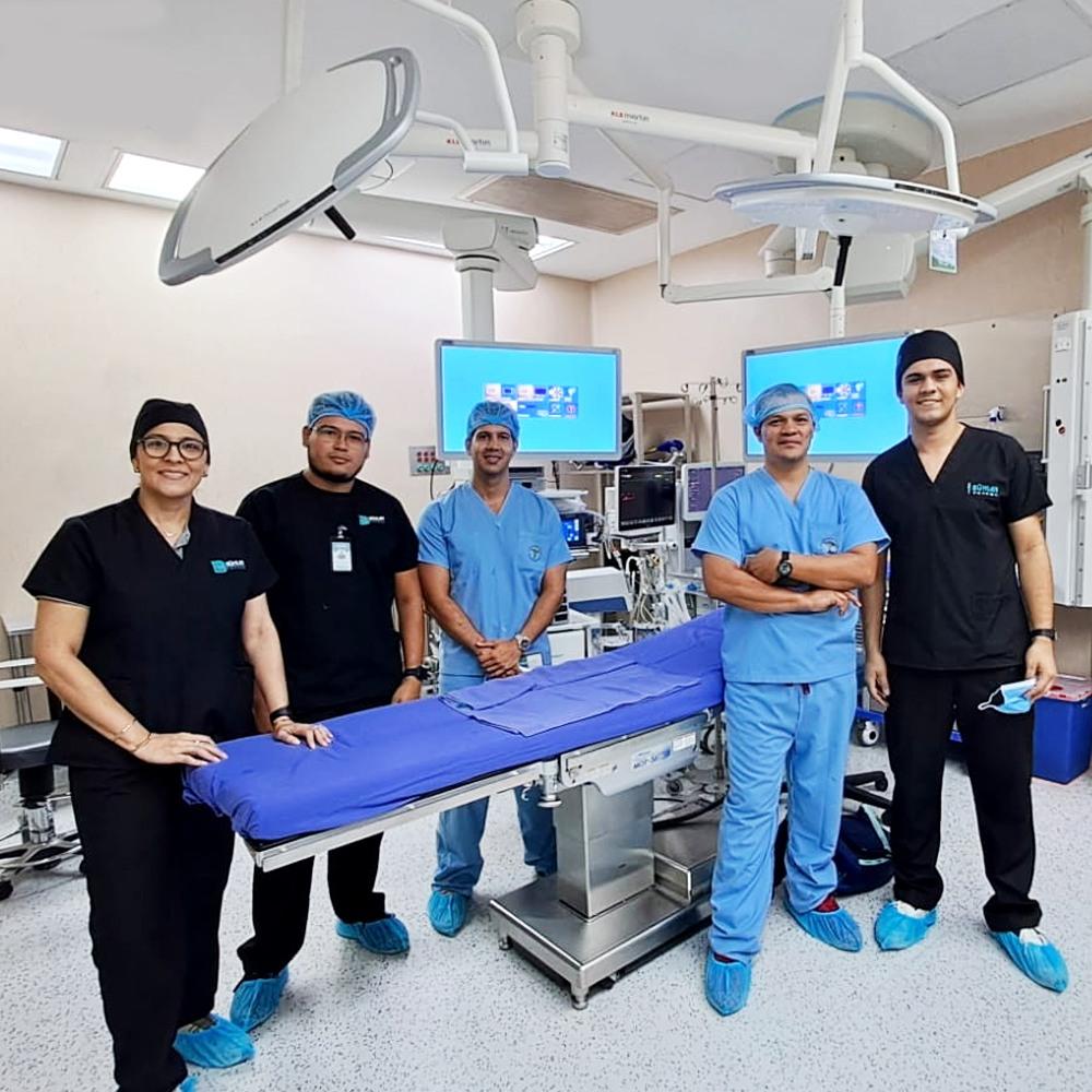 Instalacion de torres laparoscópicas